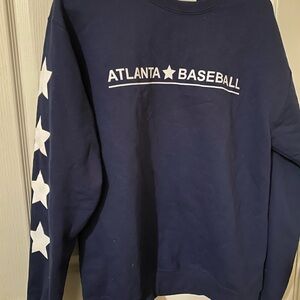 Navy Blue Atlanta Baseball Sweater